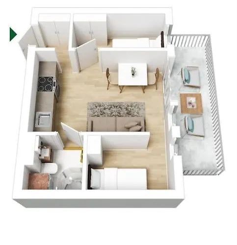 Tjuvholmen - Balcony With Seaview & 2 Bedrooms Διαμέρισμα *